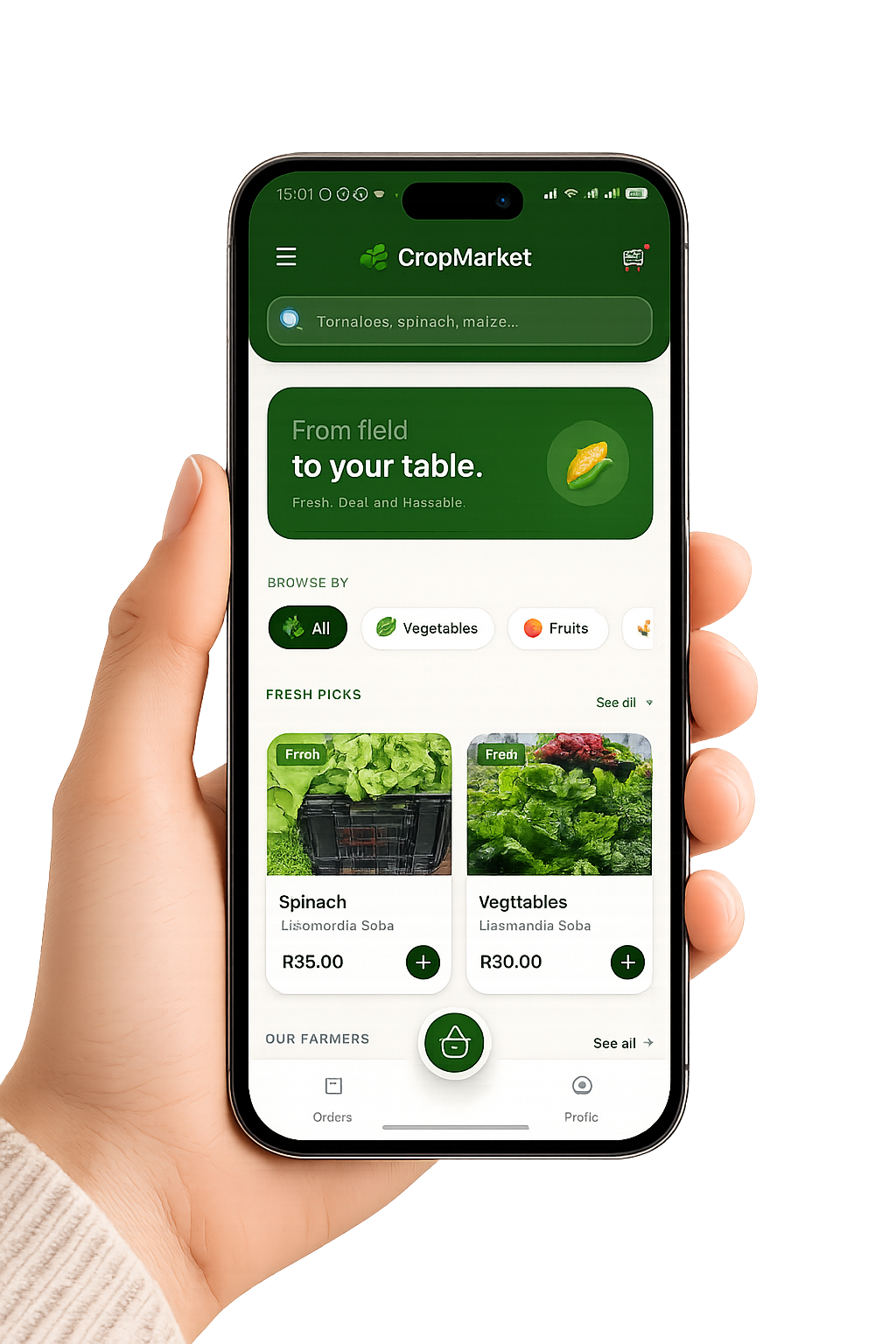 CropMarket mobile app